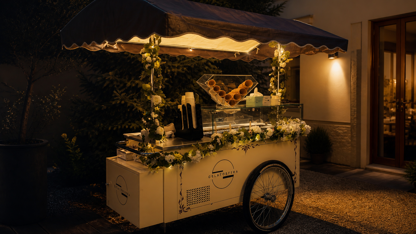 Căruciorul Gelatosfera pentru evenimente